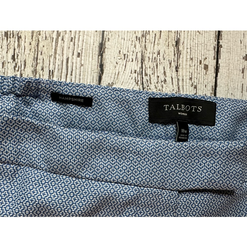 Talbots Blue Patterned Pants - Picture 2 of 2